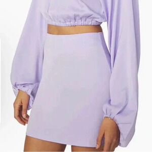 WEWOREWHAT NEW NWT WOMENS PURPLE MINI SLIP SKIRT SUMMER CAUSAL SIZE S M L